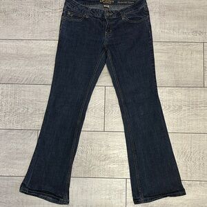 Arizona Jean Company Women's Deep Indigo Flare Jeans